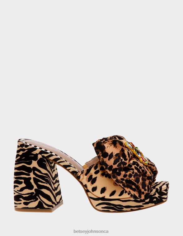 Women Possie Leopard Multi Betsey Johnson Shoes JHZ8F5