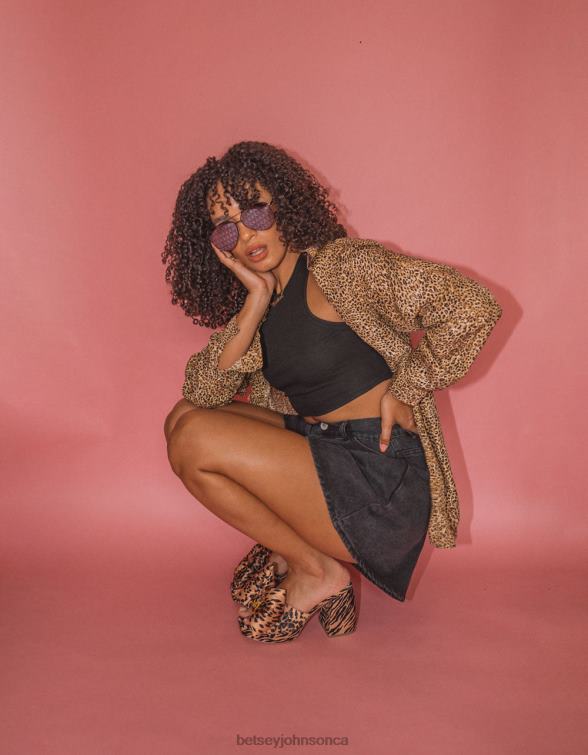 Women Possie Leopard Multi Betsey Johnson Shoes JHZ8F5