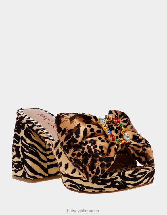 Women Possie Leopard Multi Betsey Johnson Shoes JHZ8F5