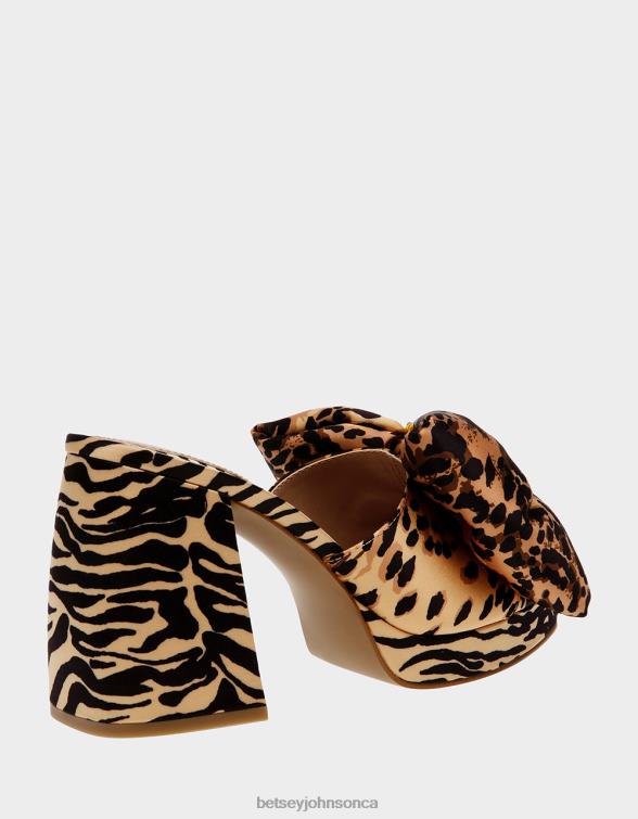 Women Possie Leopard Multi Betsey Johnson Shoes JHZ8F5