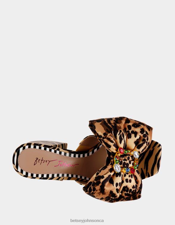 Women Possie Leopard Multi Betsey Johnson Shoes JHZ8F5
