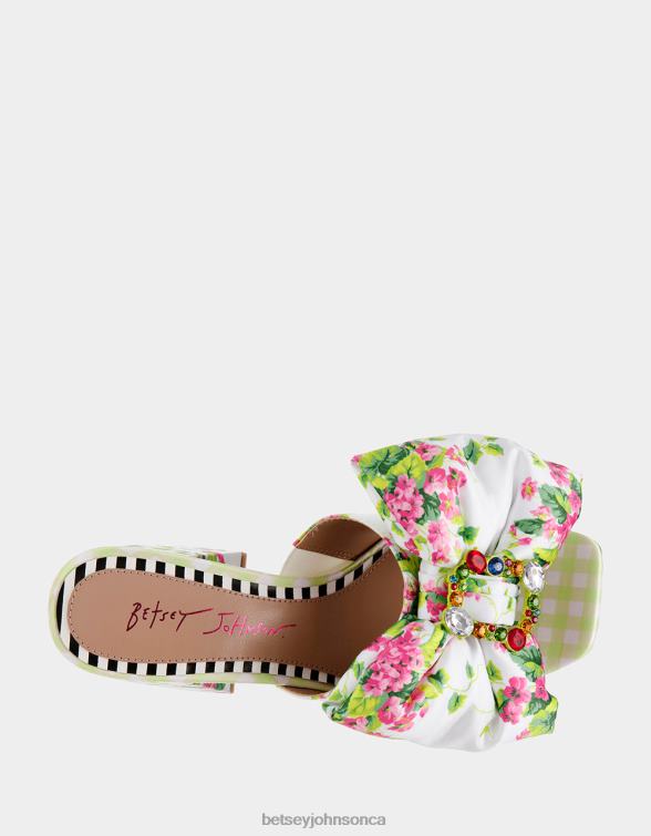 Women Possie White Multi Betsey Johnson Shoes JHZ8F8