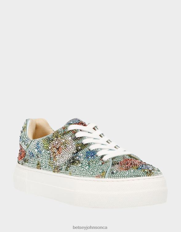 Women Sidny Green Multi Betsey Johnson Shoes JHZ8F47