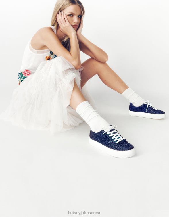 Women Sidny Navy Betsey Johnson Shoes JHZ8F64